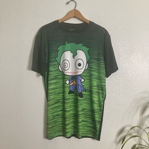 Batman DC Comics Mini Joker Graphic Short Sleeve Mens T Shirt Black & Green